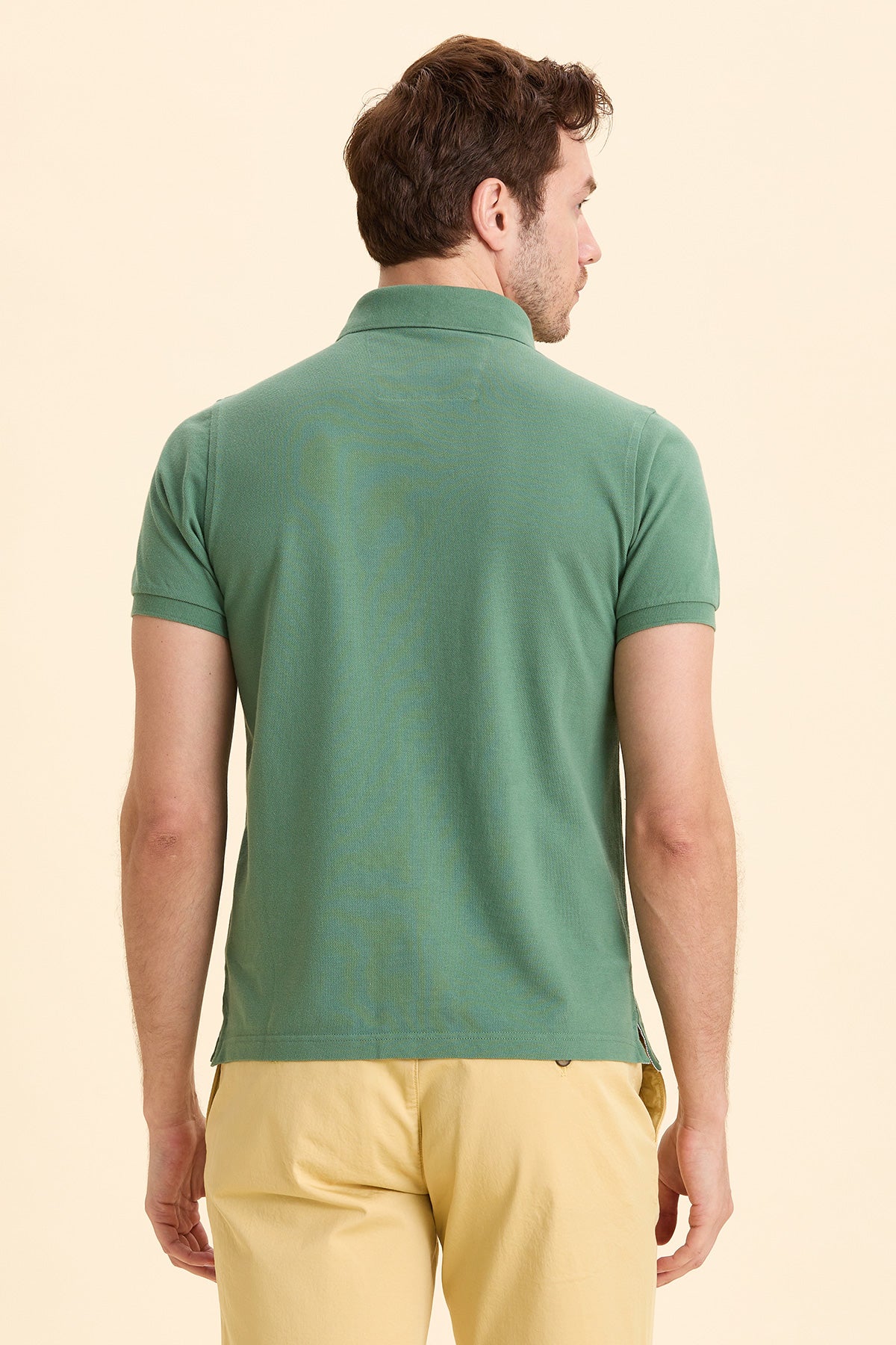 Khaki Logo Polo T-Shirt