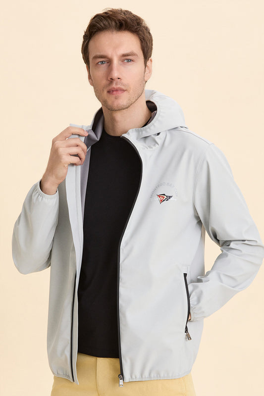 Hooded Gray Summer Coat