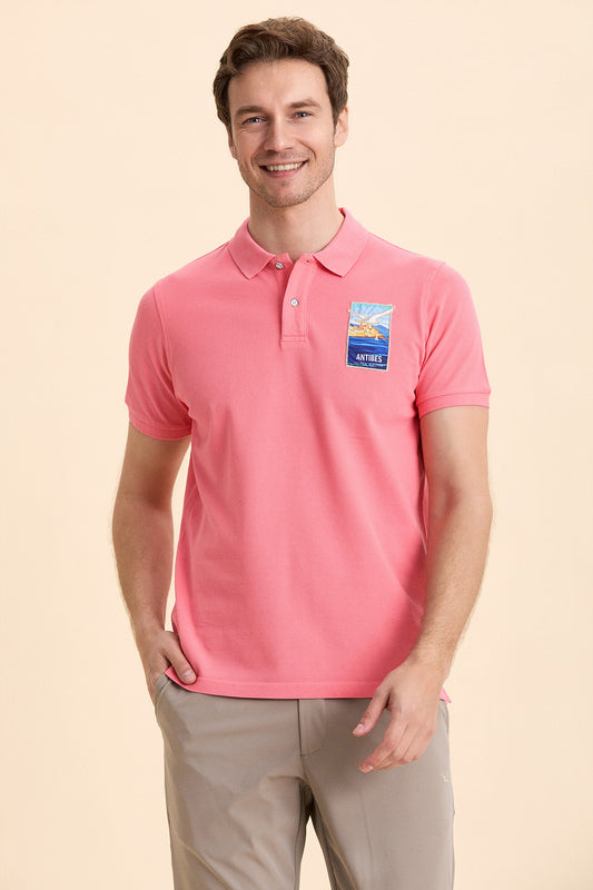 Salmon 100% Cotton Polo T-Shirt