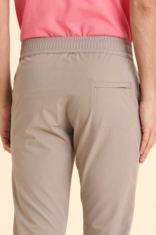 Beige Casual Trousers