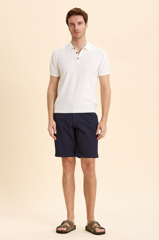 Off White Polo Knitwear