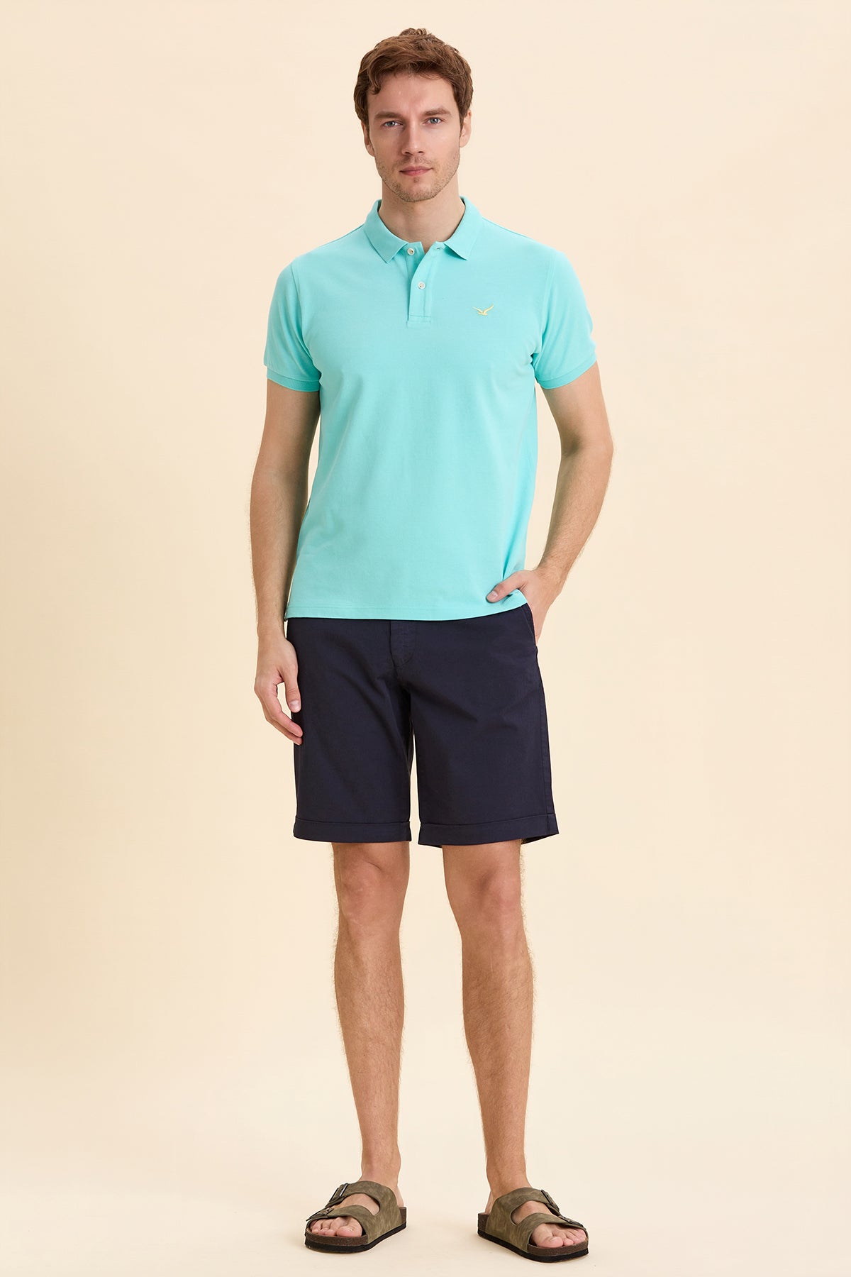 Turquoise Logo Polo T-Shirt