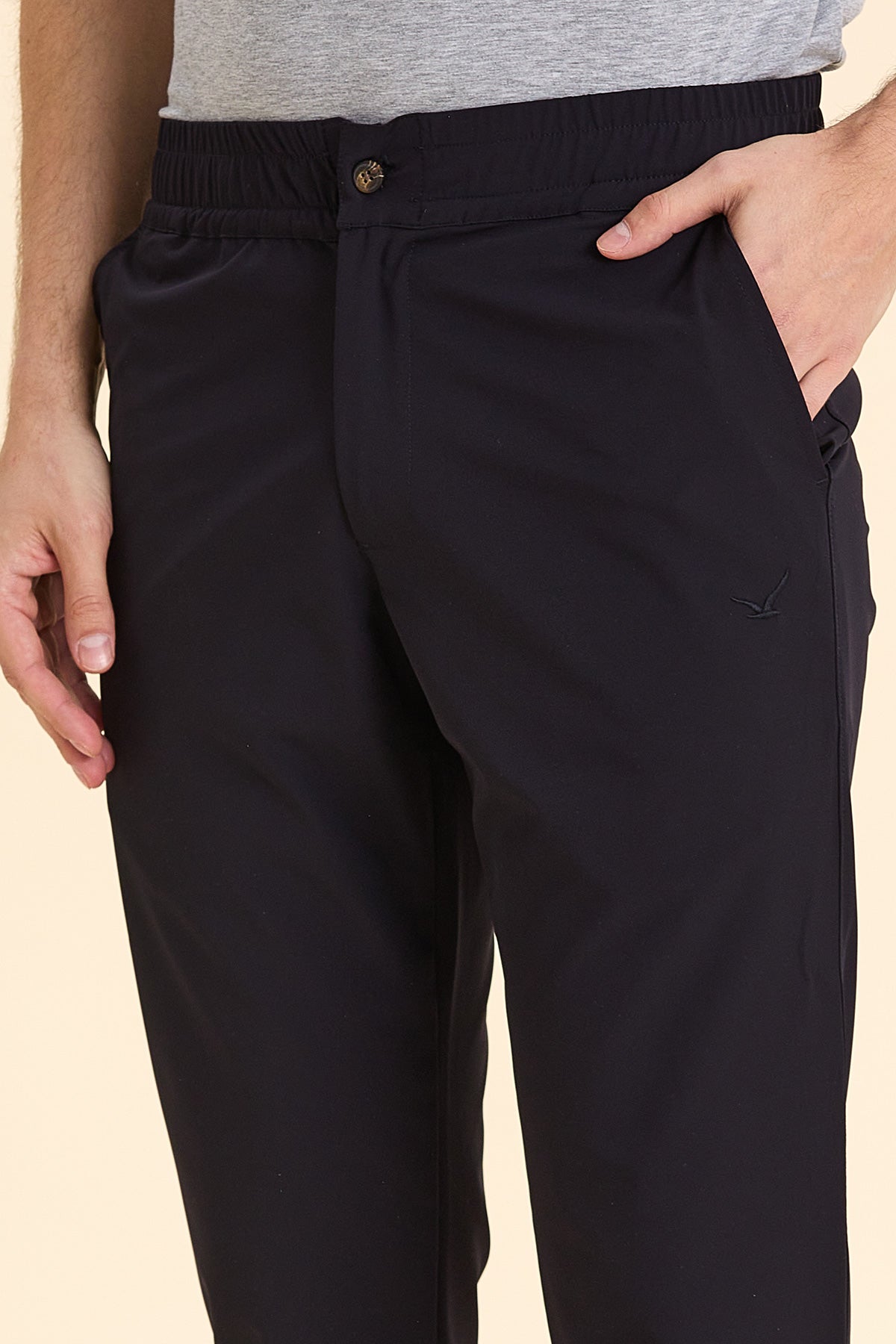 Navy Blue Casual Trousers
