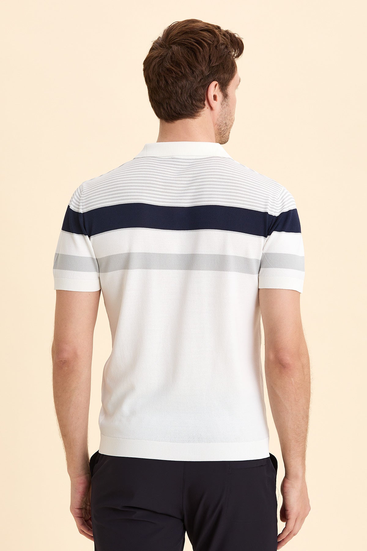 Off White Polo Knitwear