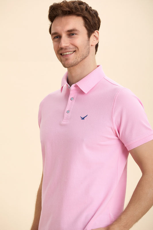 Pink Logo Polo T-Shirt
