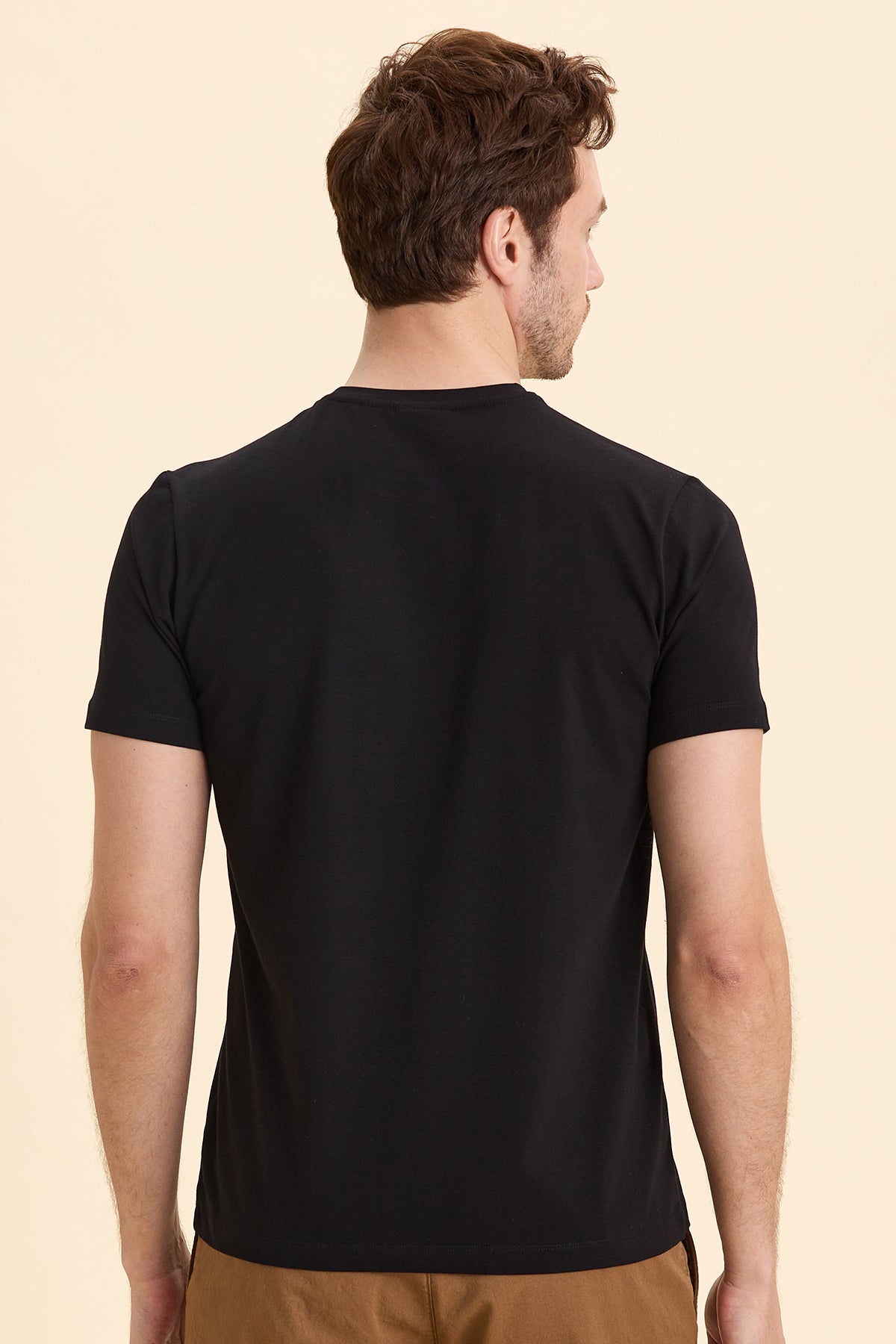 Black Seagull Printed T-Shirt