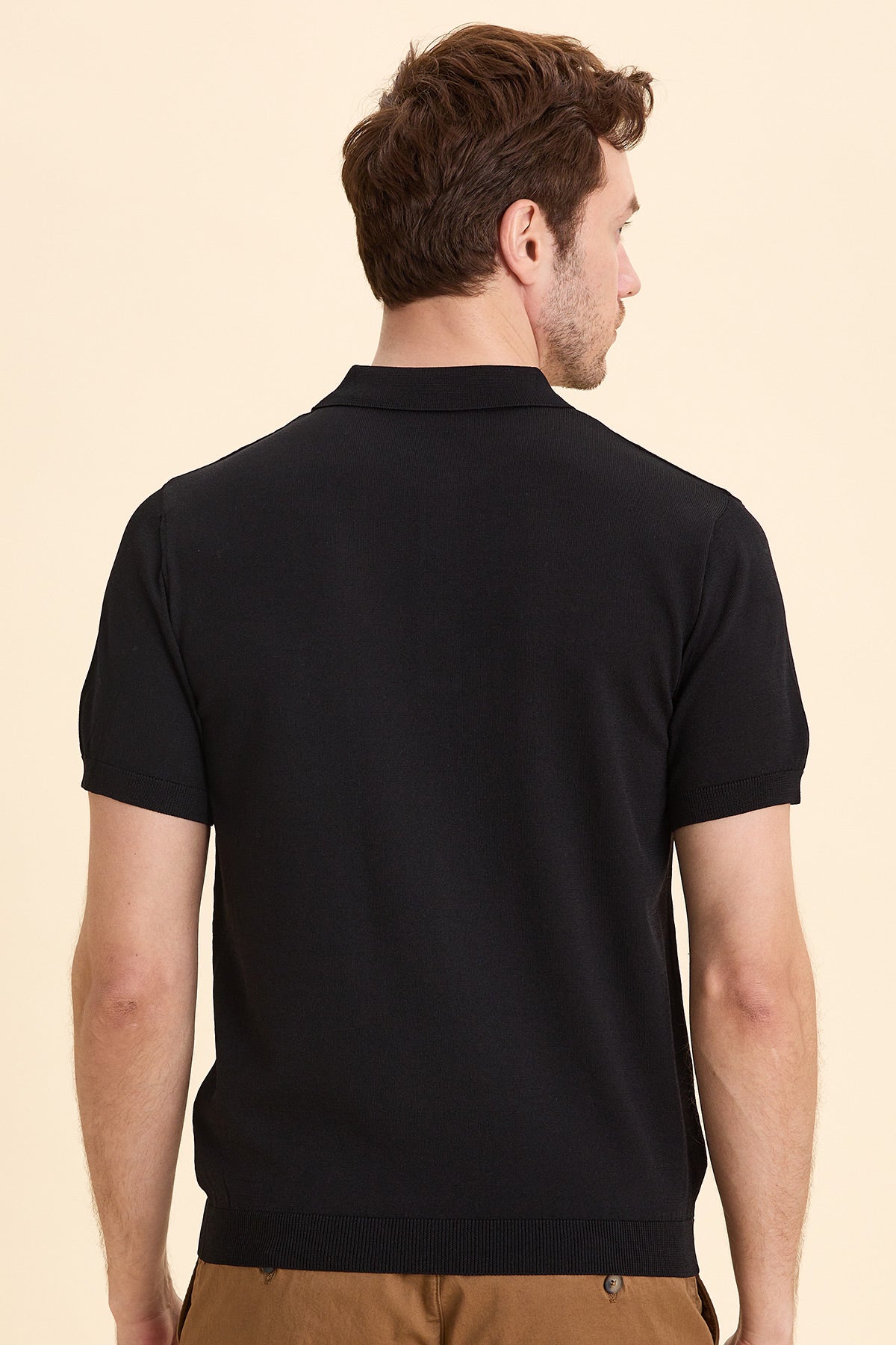 Black Polo Knitwear