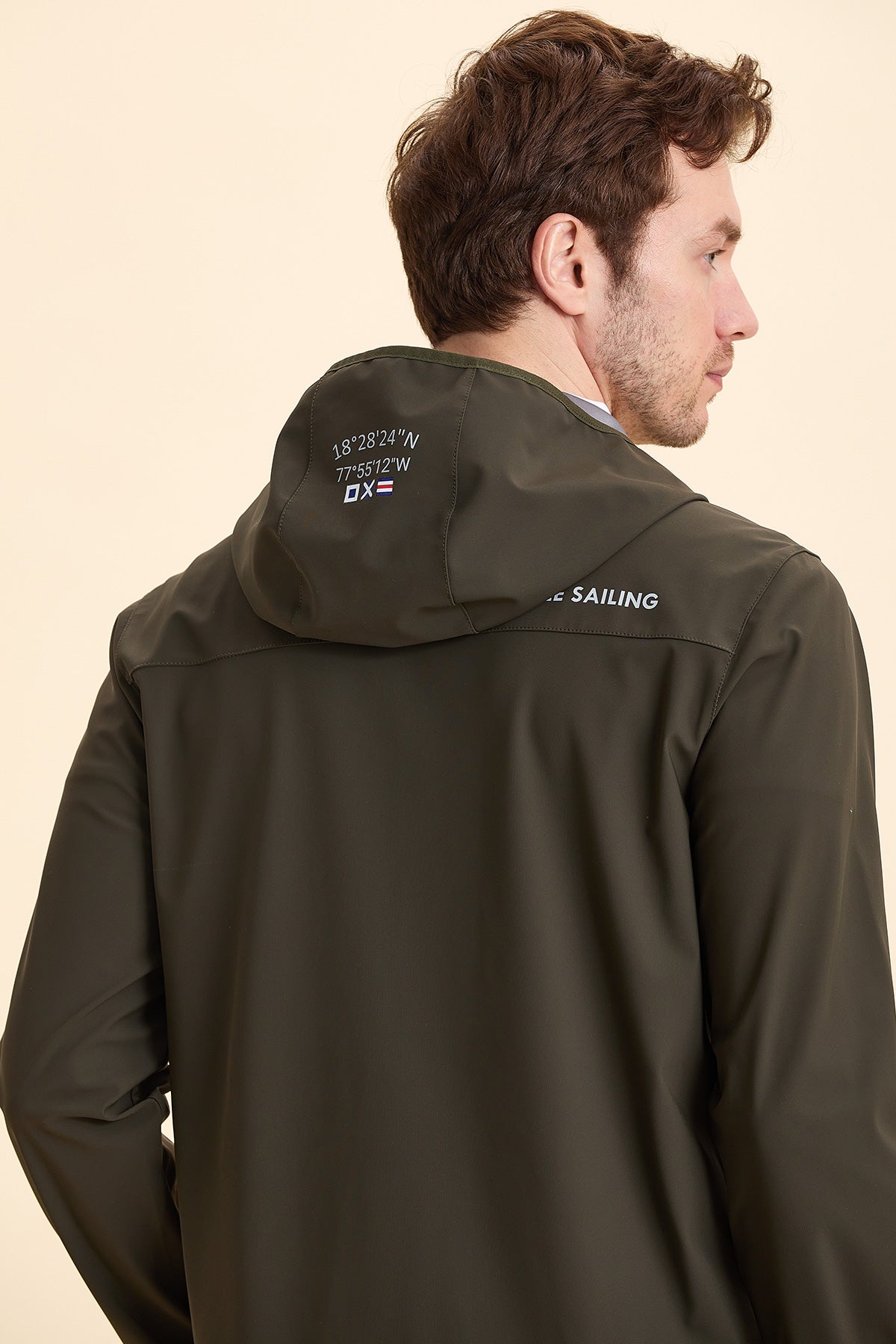 Hooded Khaki Summer Coat