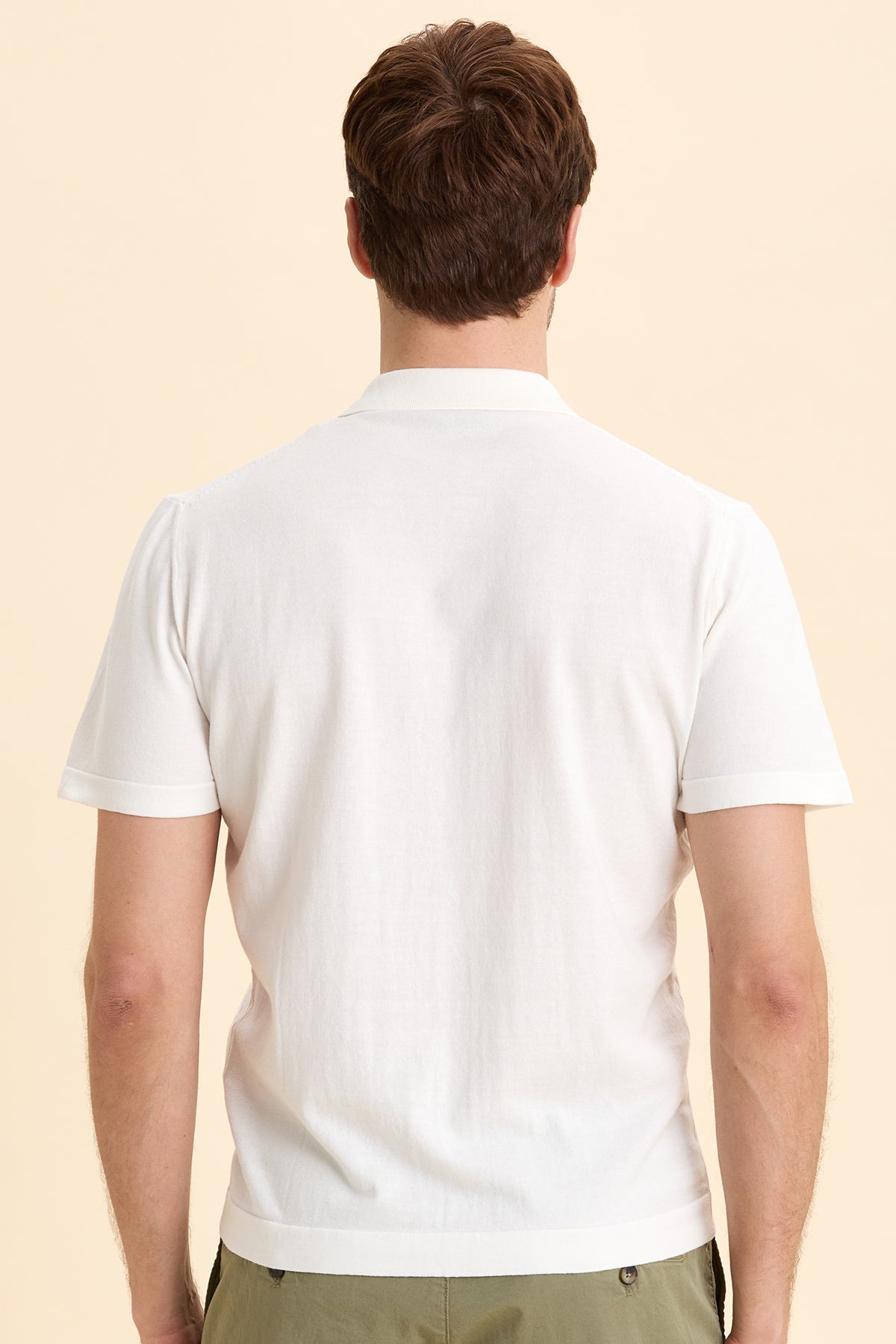 Off White Polo Knitwear
