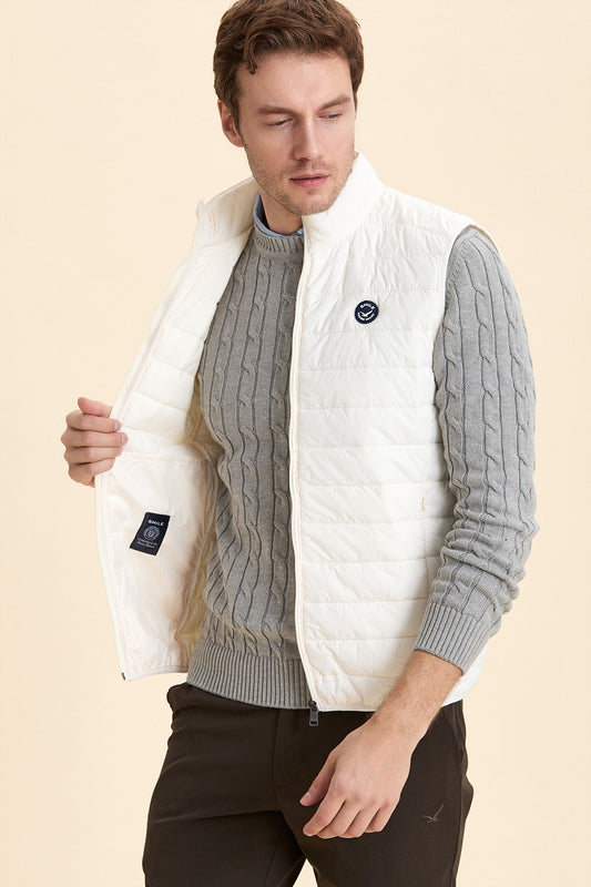 Light Beige Puffer Vest