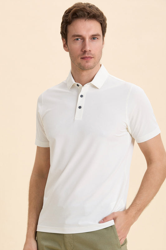 Off White Polo T-Shirt