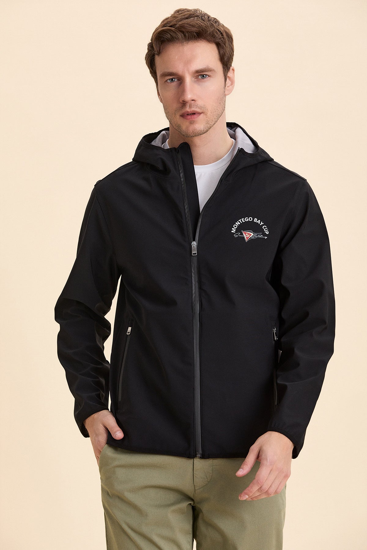 Hooded Black Summer Coat