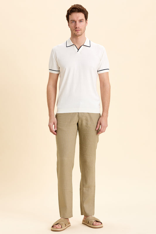 Off White Polo Knitwear