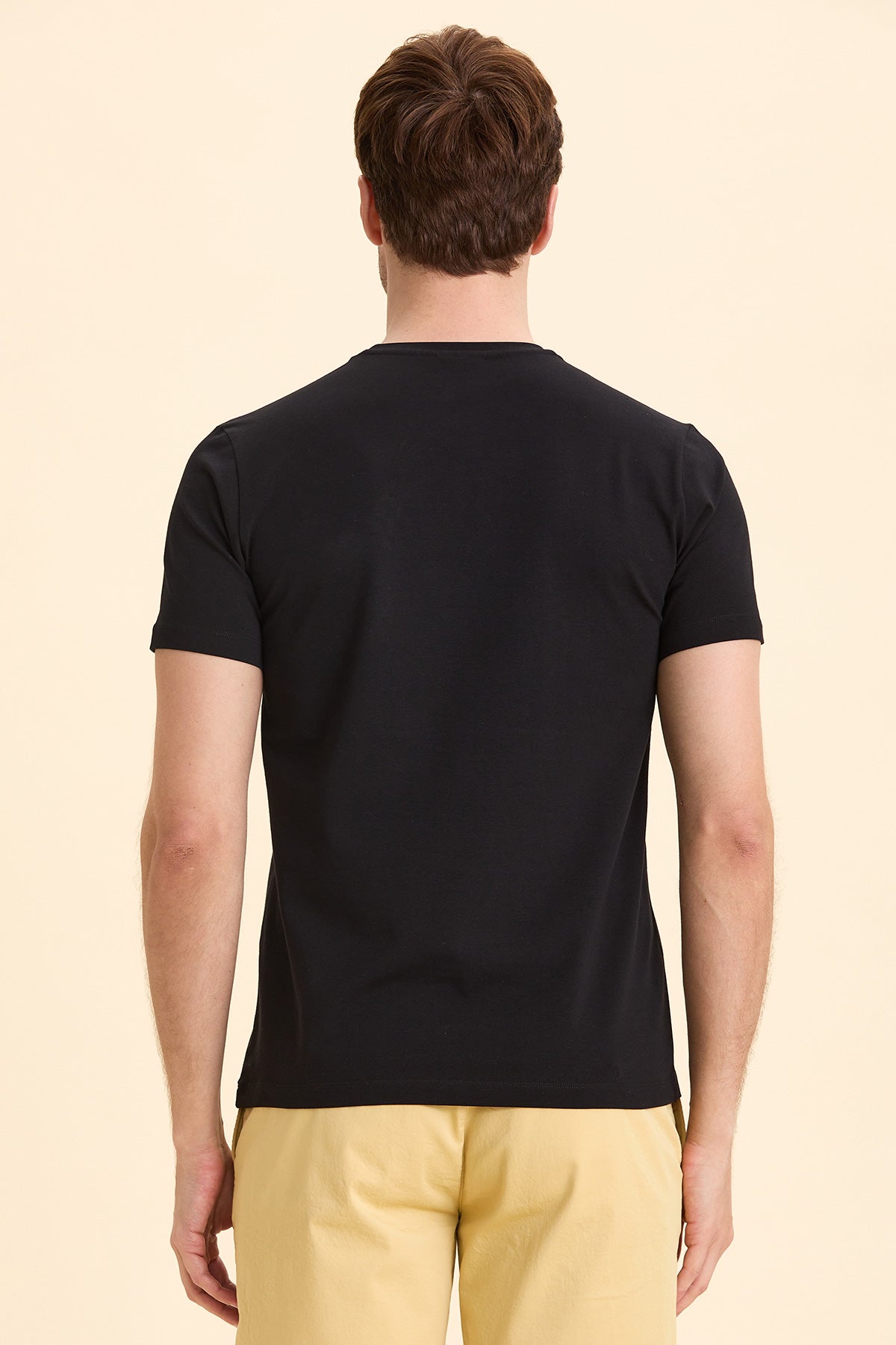 Black Marine Printed T-Shirt