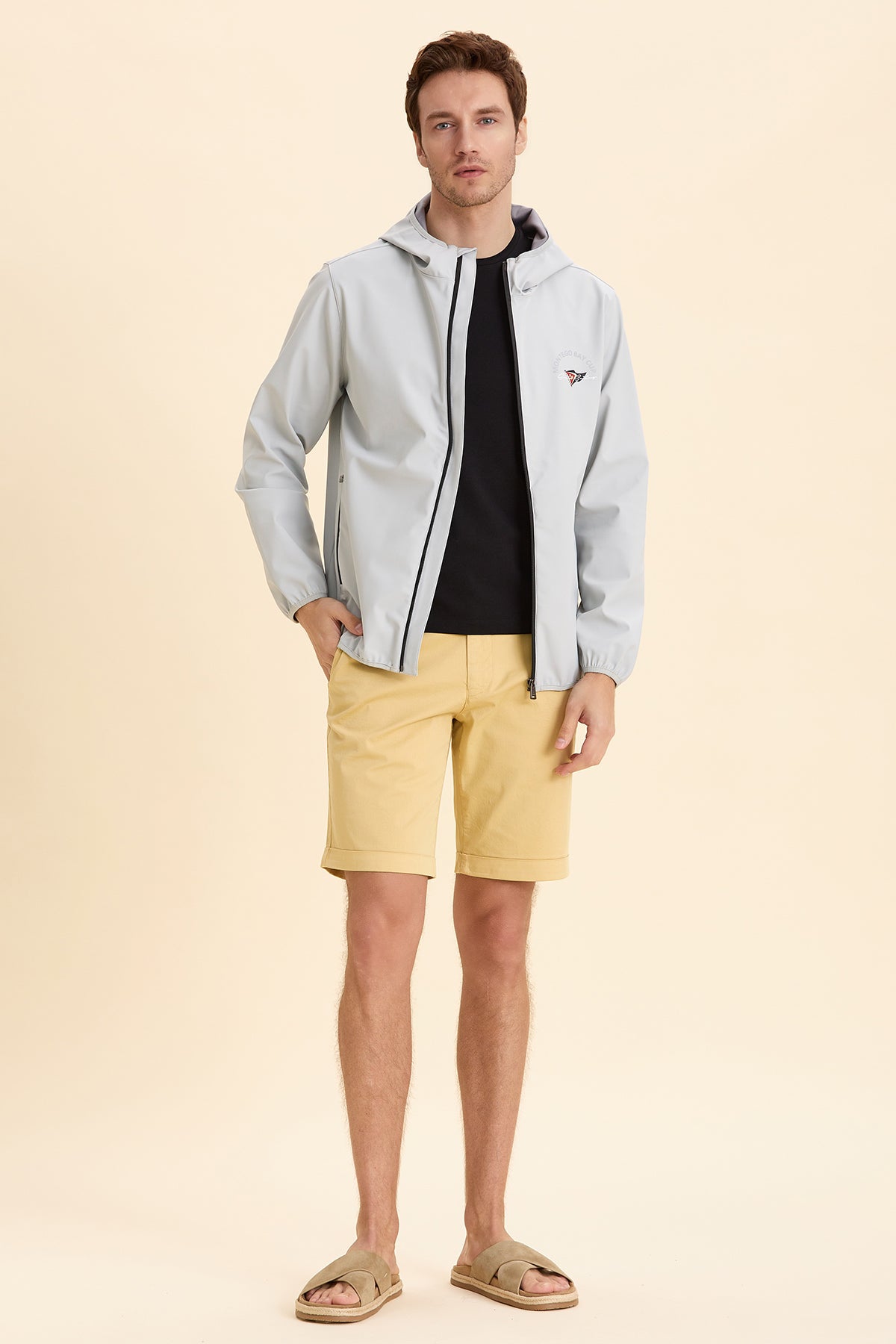 Hooded Gray Summer Coat