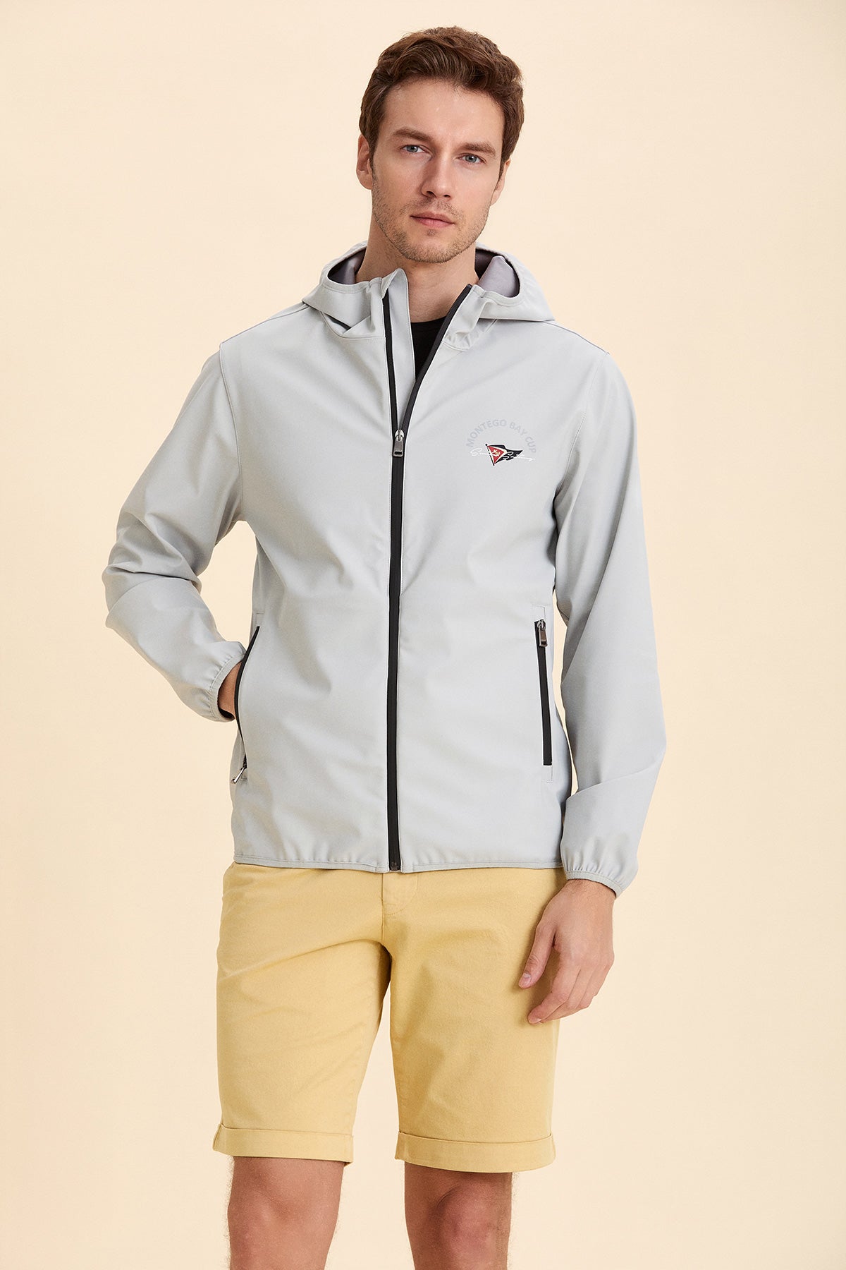 Hooded Gray Summer Coat