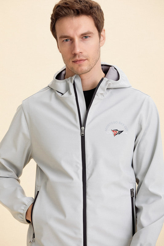 Hooded Gray Summer Coat