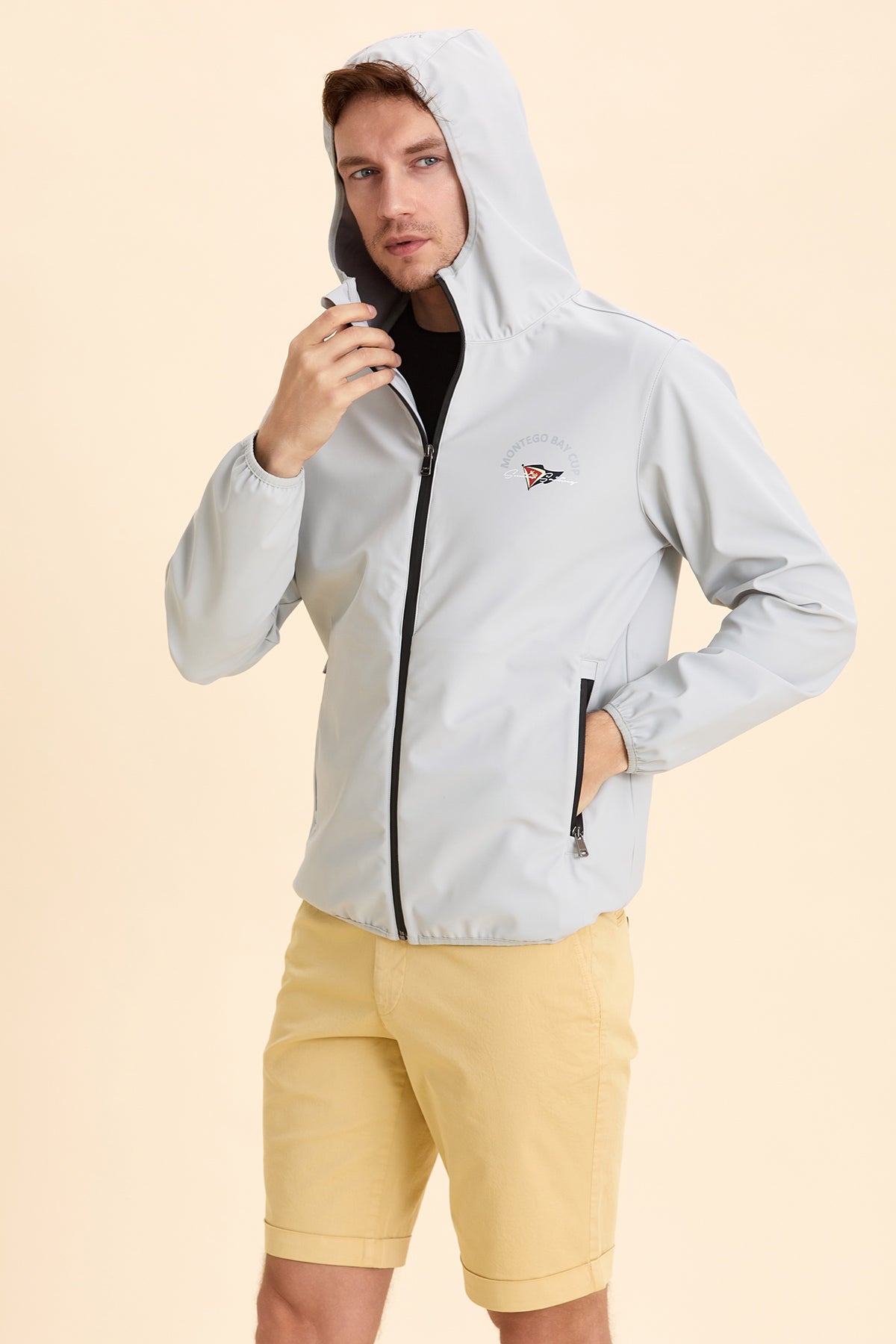 Hooded Gray Summer Coat