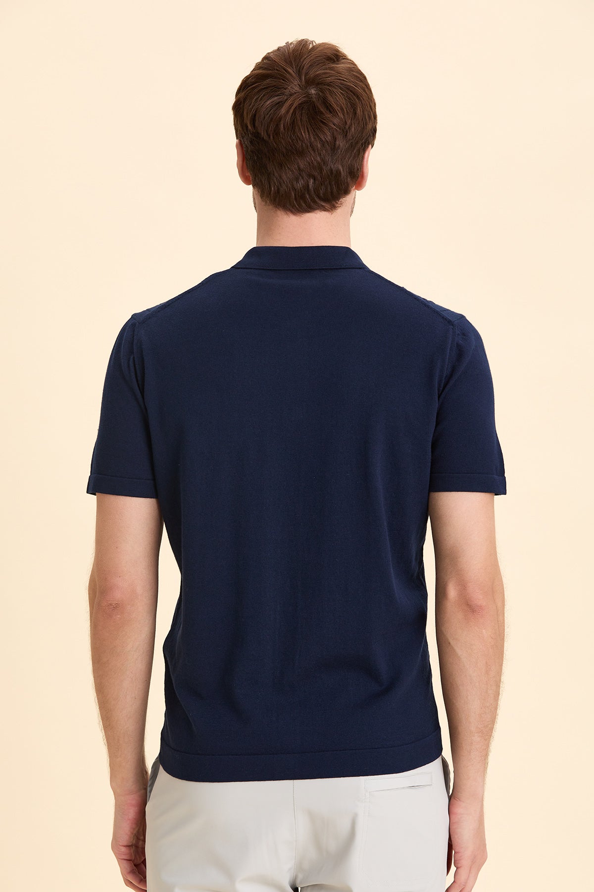 Navy Blue Polo Knitwear