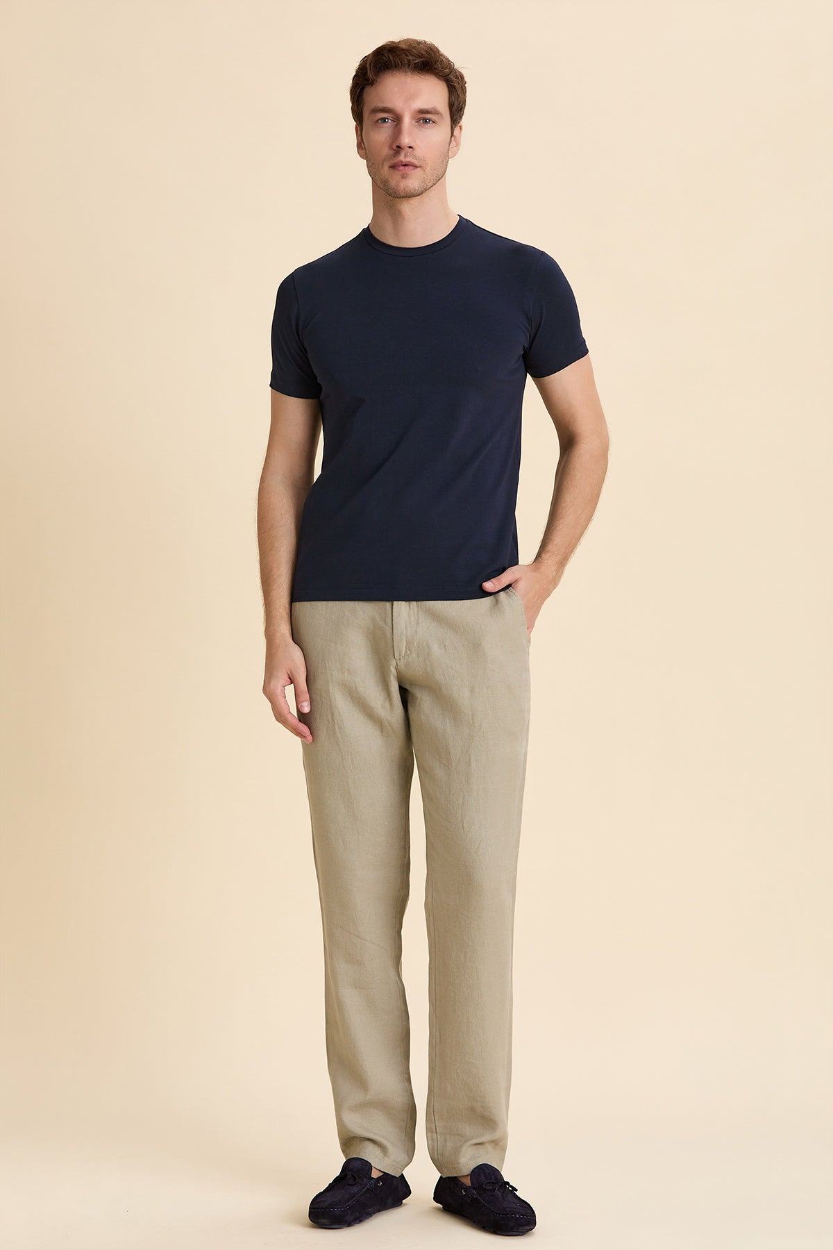 Navy Blue Basic T-Shirt