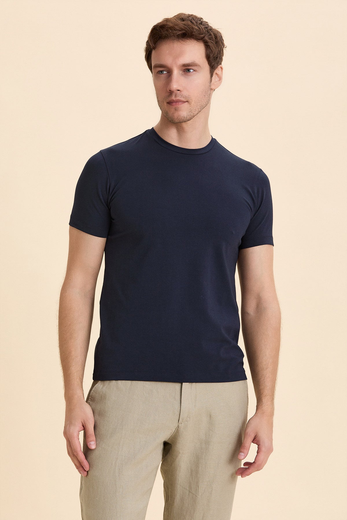 Navy Blue Basic T-Shirt