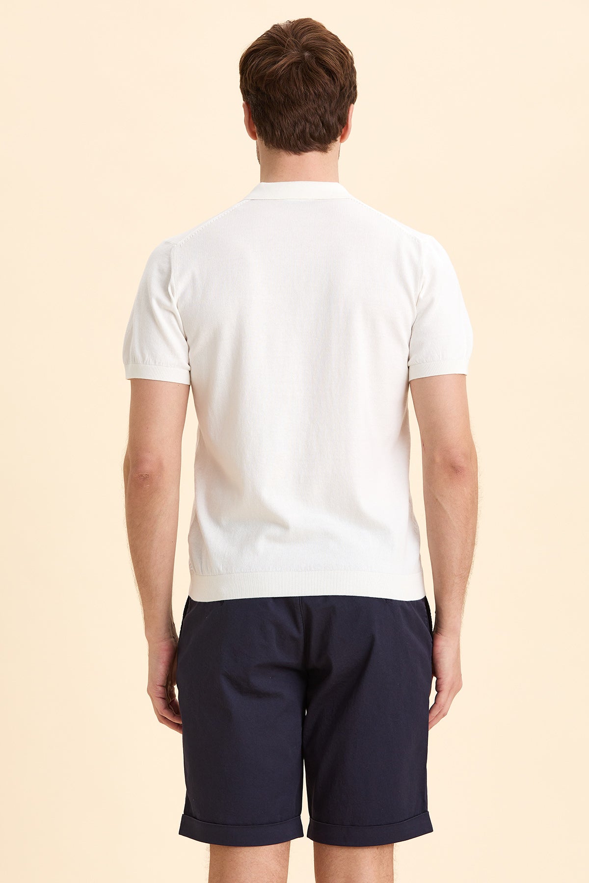 Off White Polo Knitwear