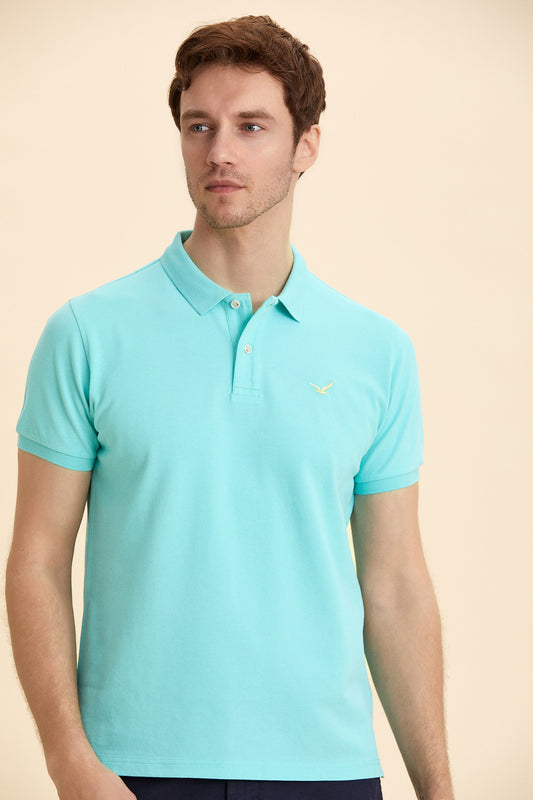 Turquoise Logo Polo T-Shirt