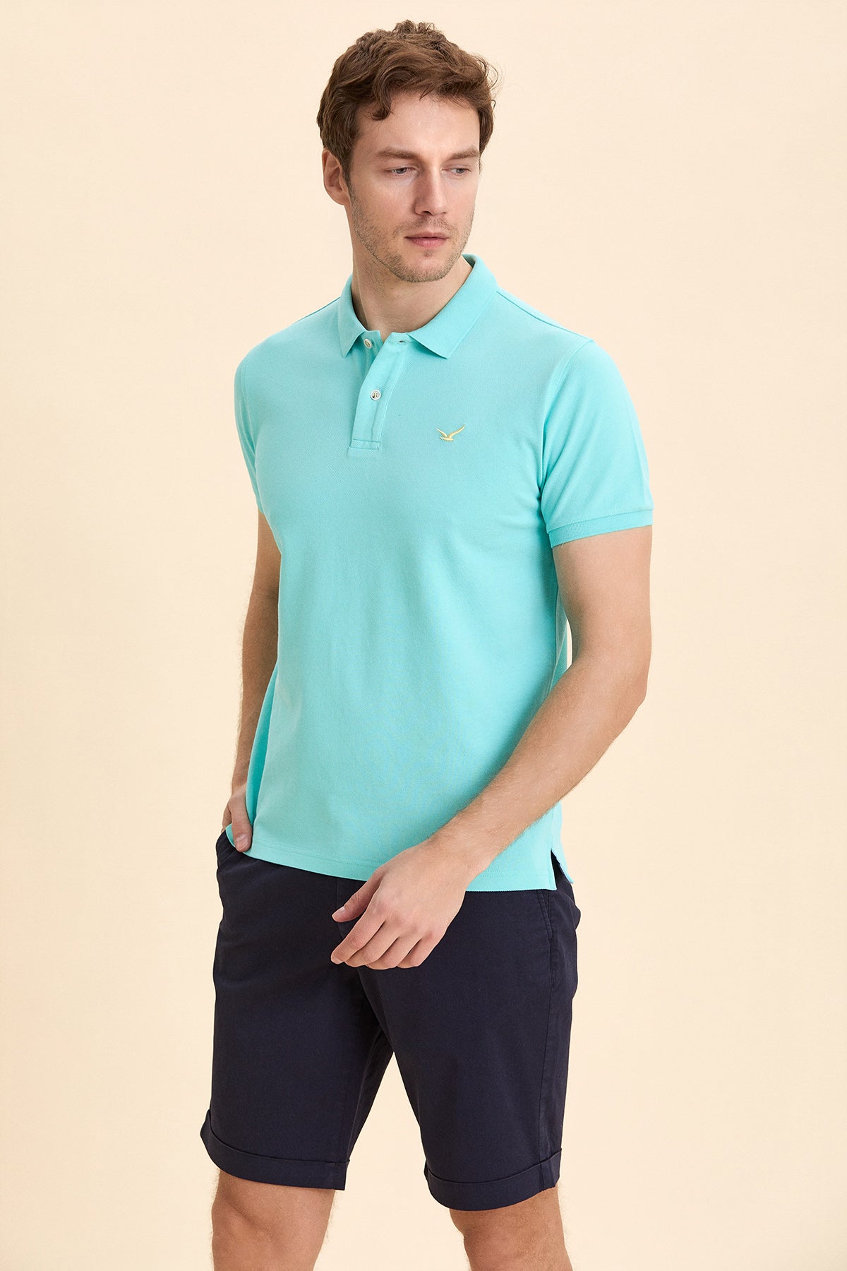 Turquoise Logo Polo T-Shirt