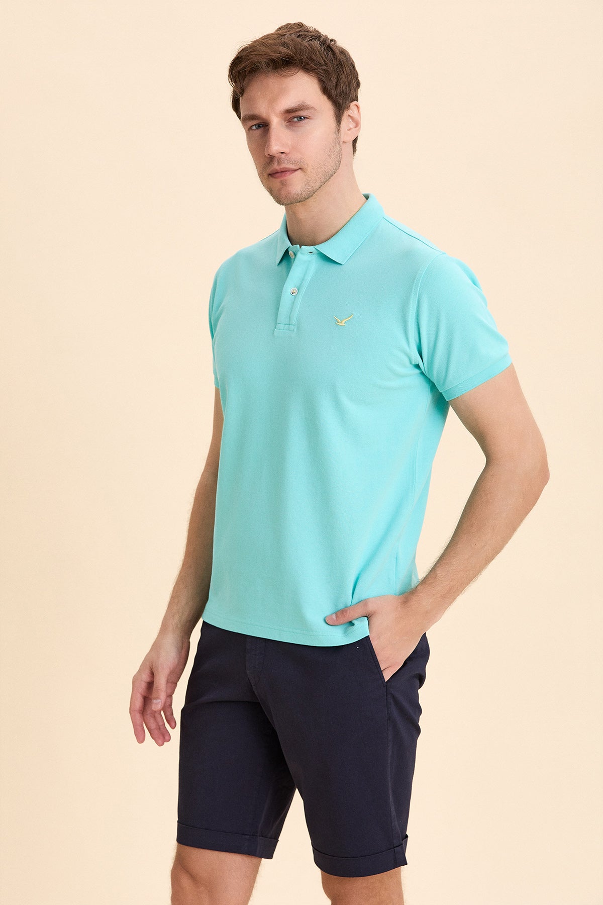 Turquoise Logo Polo T-Shirt
