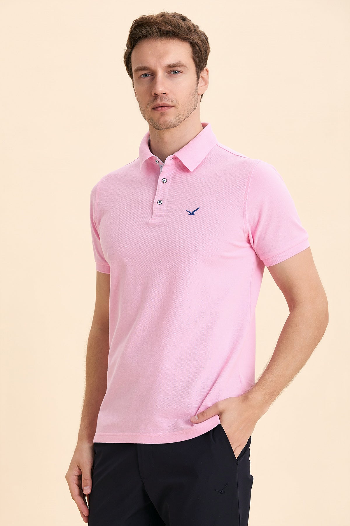 Pink Logo Polo T-Shirt