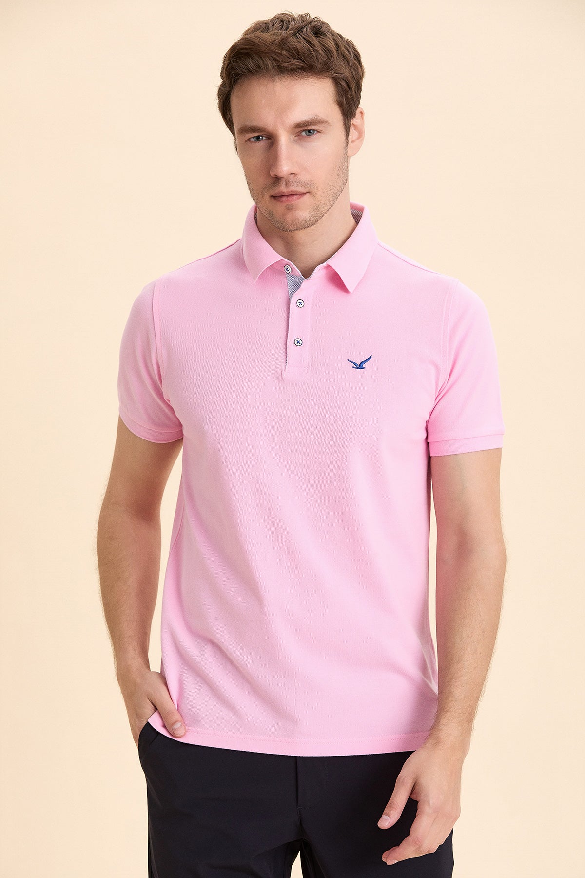 Pink Logo Polo T-Shirt