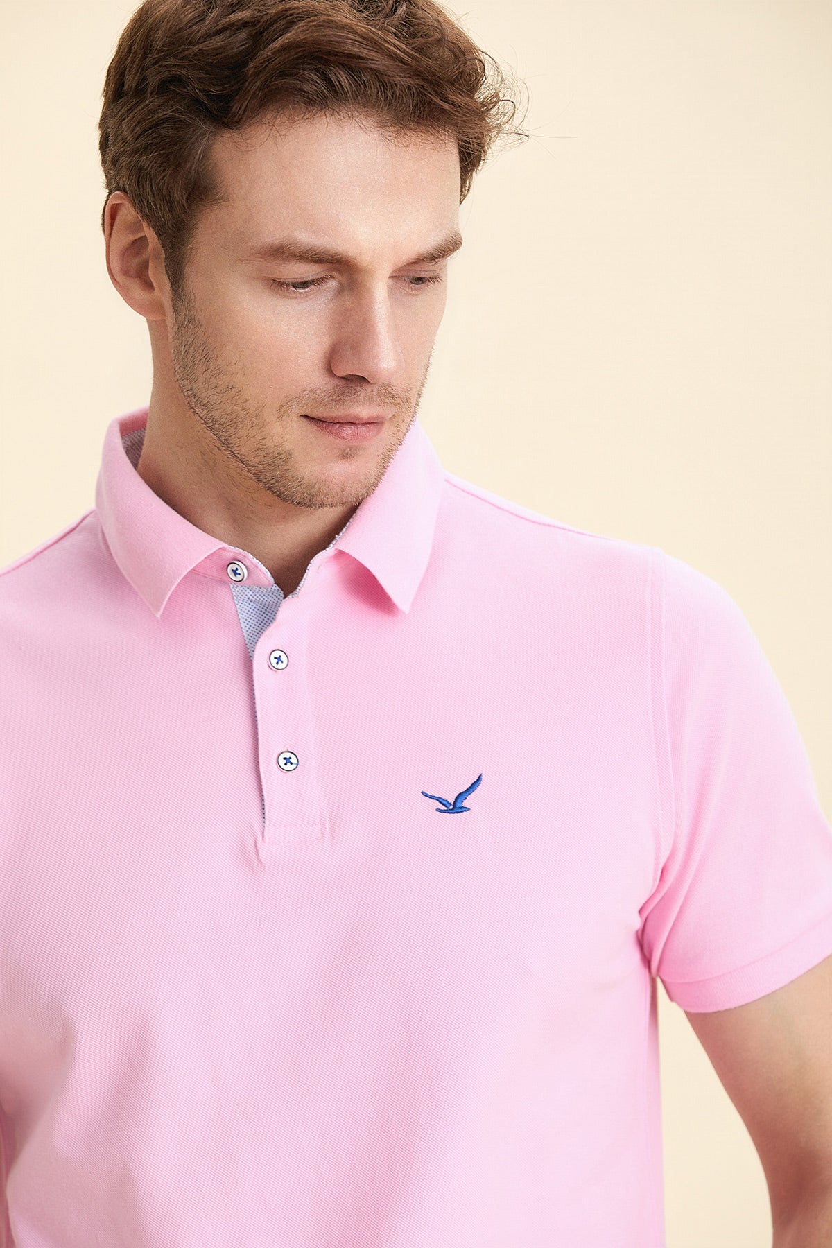 Pink Logo Polo T-Shirt