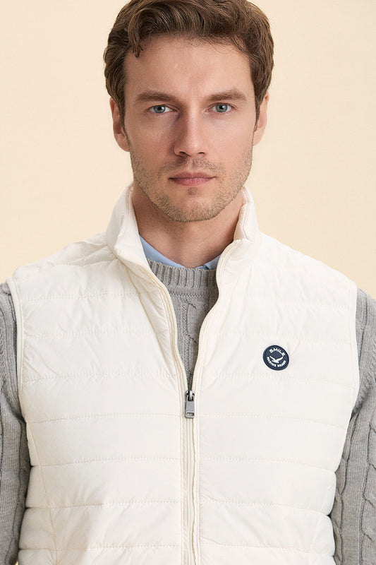 Light Beige Puffer Vest