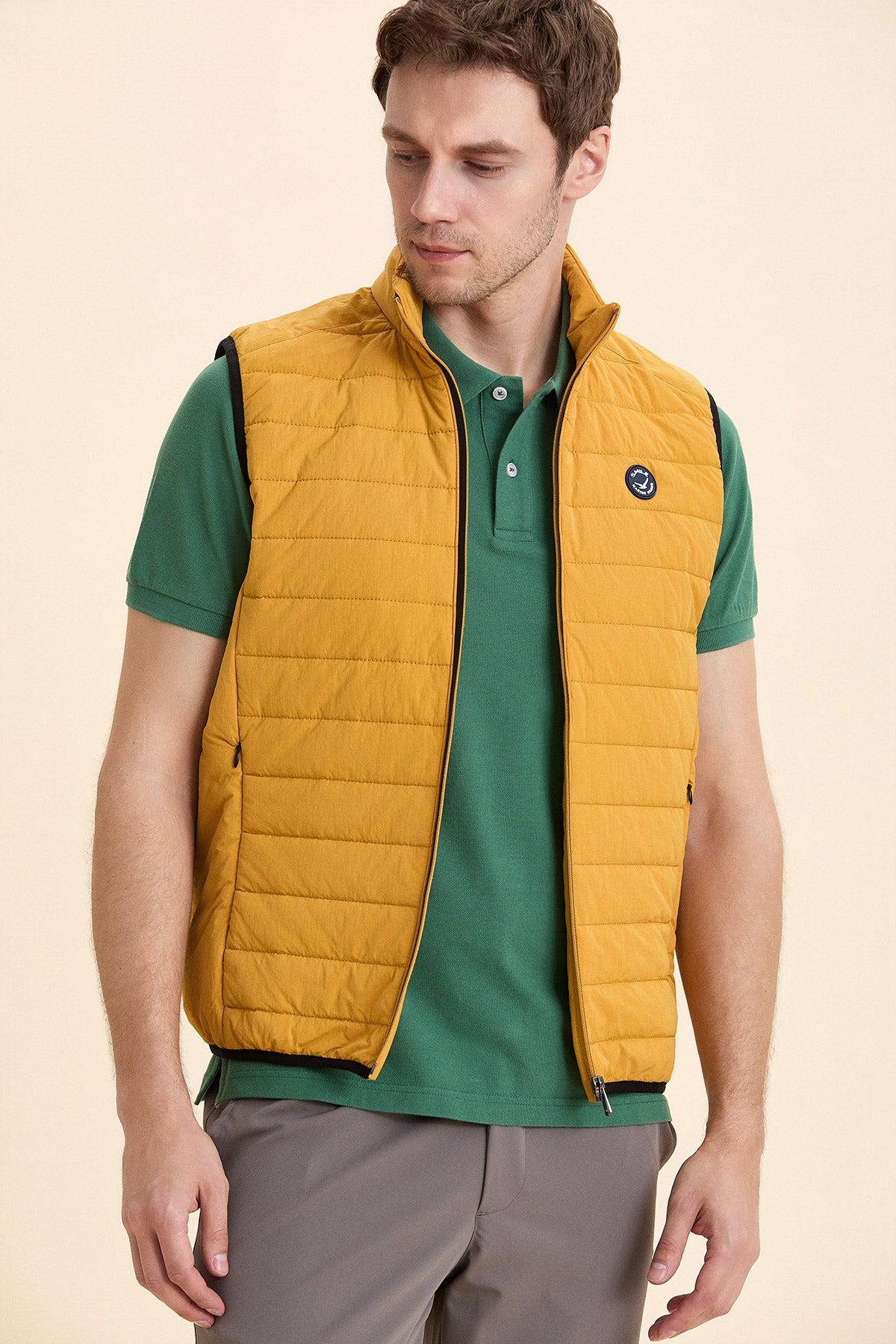 Mustard Yellow Puffer Vest