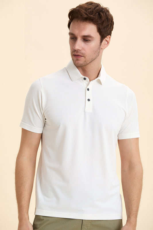 Off White Polo T-Shirt