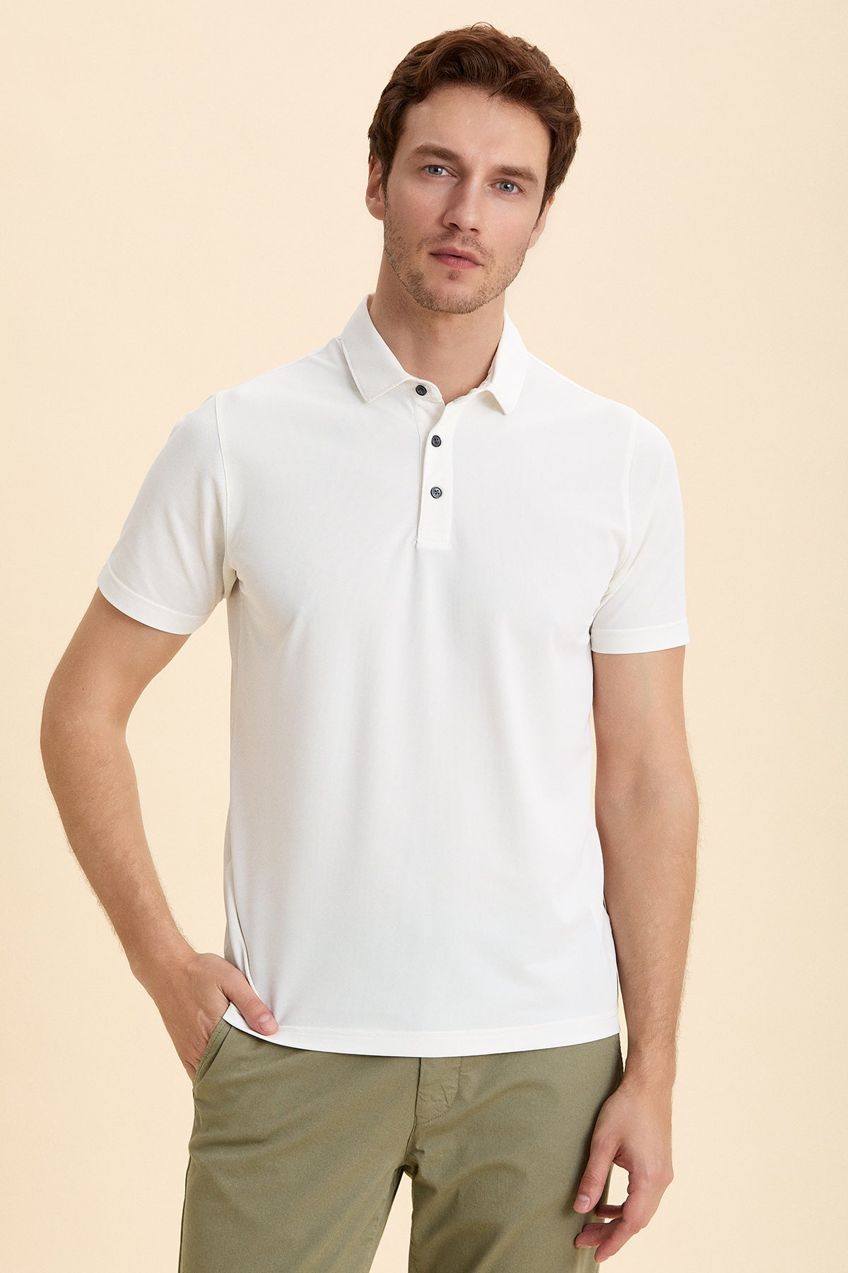 Off White Polo T-Shirt