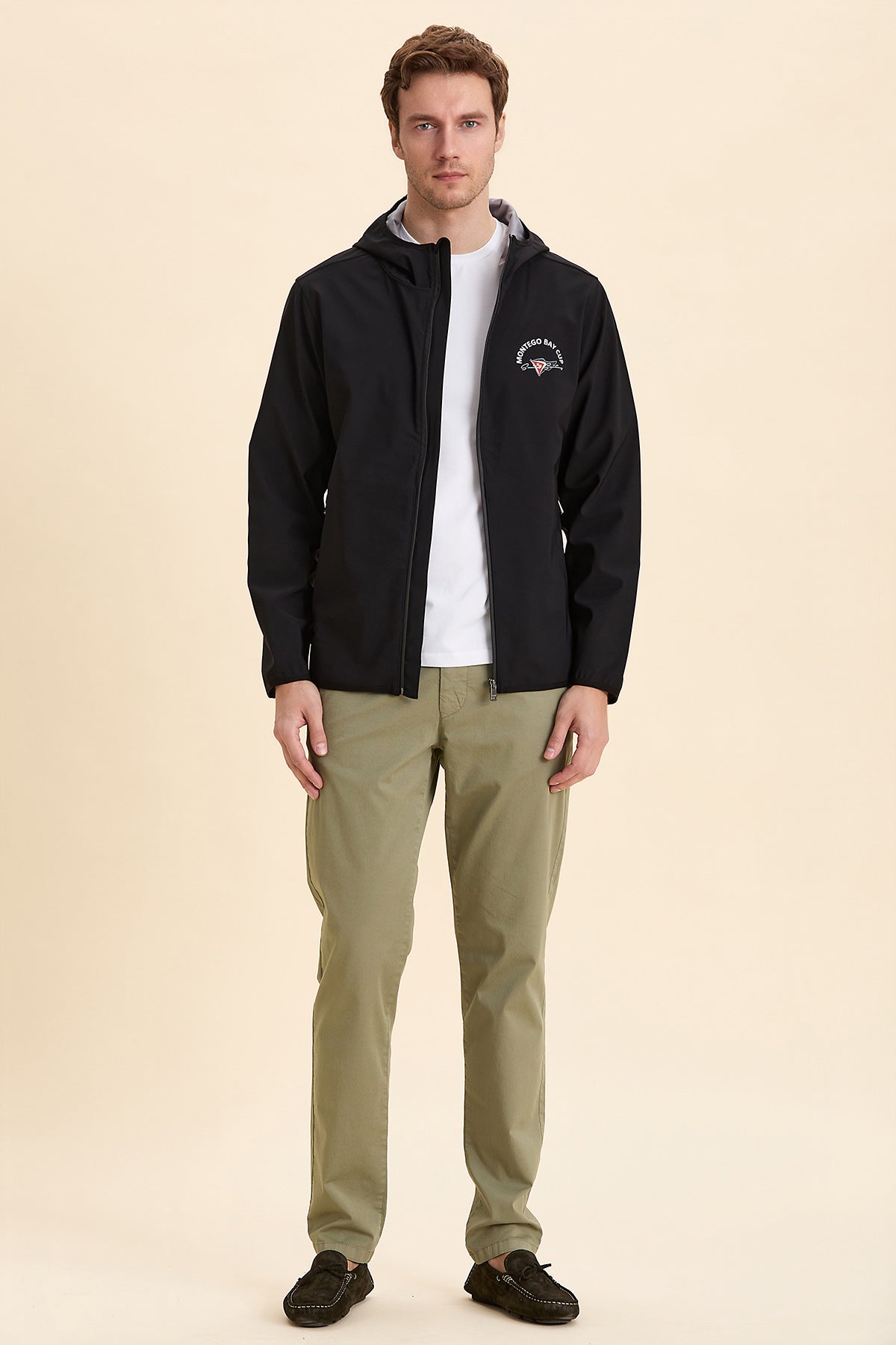 Hooded Black Summer Coat