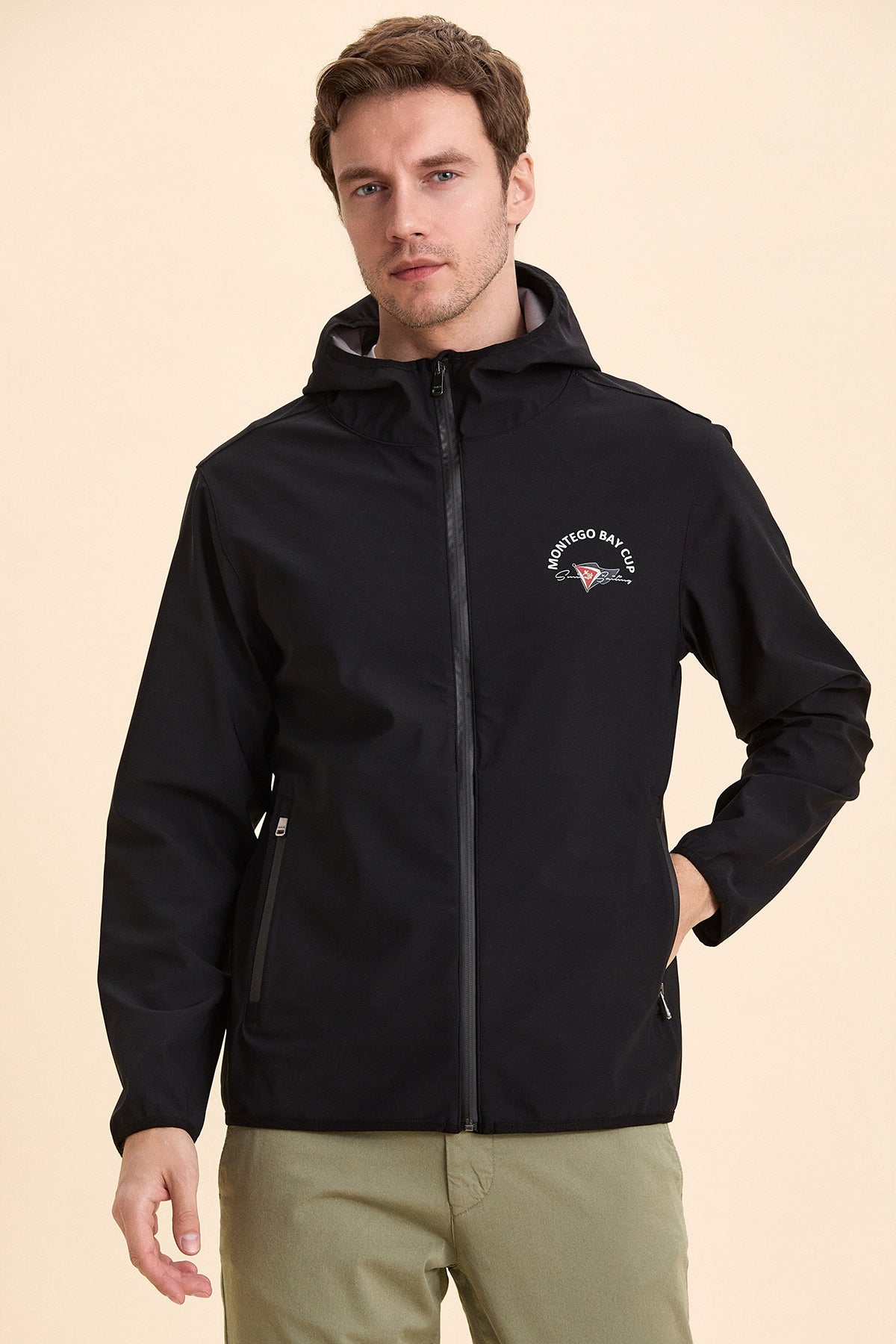 Hooded Black Summer Coat