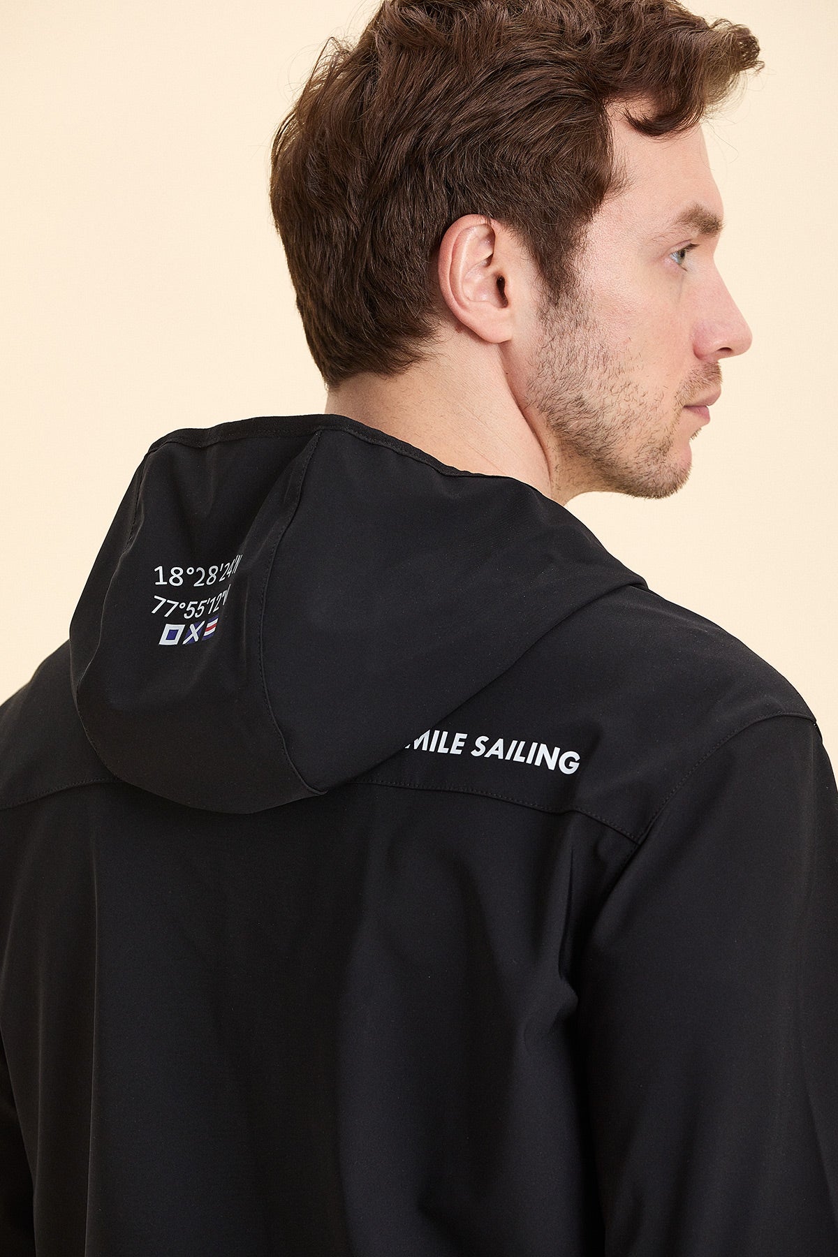 Hooded Black Summer Coat