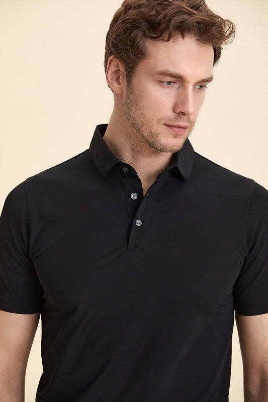 Black Polo T-Shirt