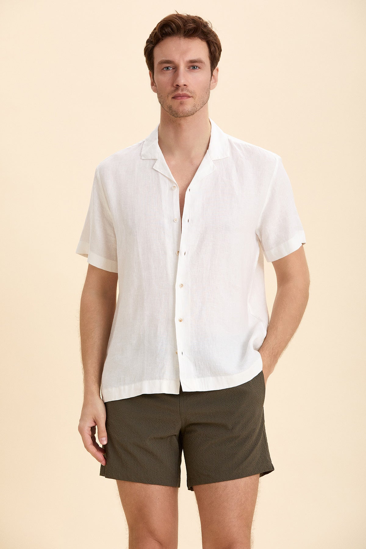 Khaki Swim Shorts